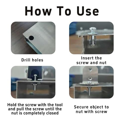 15Pcs M4x32mm Heavy Duty Zinc Plated Steel Molly Bolt Hollow Drive Wall Anchor Screws for Drywall, Plaster, and Tile, Ideal for Home and Professional Use - size: M4x32mm