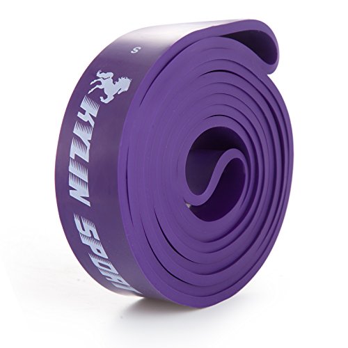 Resistance Band Assisted Pull Up Bands Training Yoga Pilates Elastic Loop Stretch for Cross Workout Gymnastics Power-Lifting - color: Purple