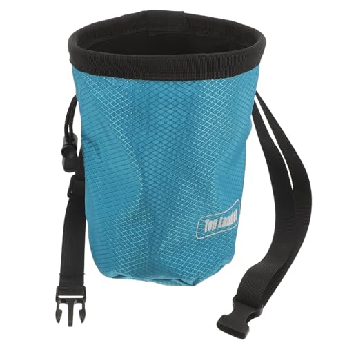 KALLORY Anti-Slip Climbing Chalk Powder Bag for Rock Climbing with 600d Oxford Cloth Material and Storage Pockets Portable Outdoor Chalk Bag for Mountain and Bouldering