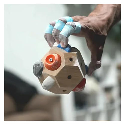 MUSM Climbing Blocks, Boulder Block for Climbers, Climbing Hold Strength Training for Grip Power Precision Functional Fitness - color: 2pcs