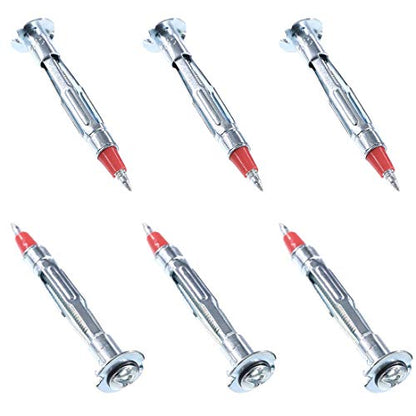 Glarks 60Pcs Heavy Duty 1/8 inch 59MM Zinc Plated Steel Molly Bolt Drive Hollow Drive Wall Anchor Screws Set (1/8SLDx59MM) - size: 1/8SLDx59mm