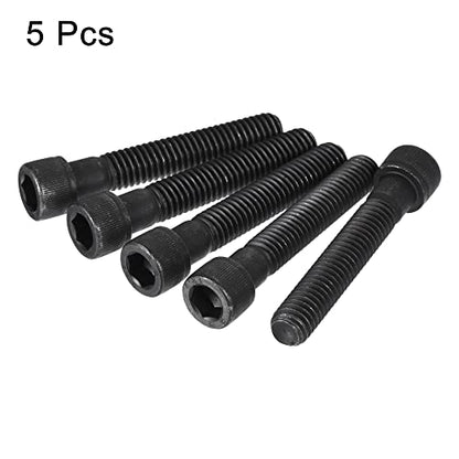 uxcell 3/8-16x2-1/4" Hex Socket Head Cap Screw Bolts 12.9 Grade Alloy Steel 5pcs - size: 3/8x2-1/4"