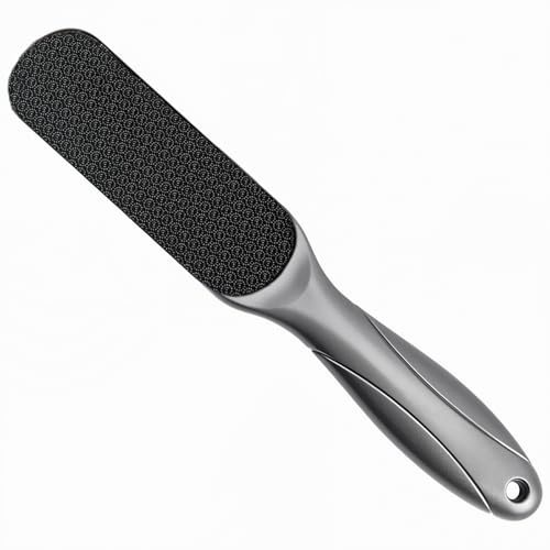 Double Sided Nano Glass Foot File - Hard Skin & Callus Remover, Beyond The Cream Foot File, Smooth Pedicure File for Feet, Wet & Dry Safe Hygienic Glass Foot Files for Feet - style: Silver