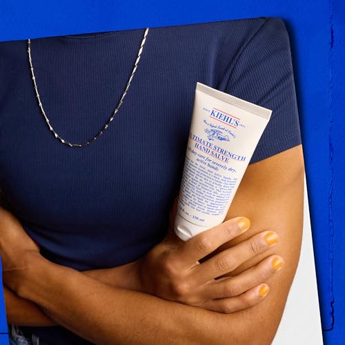 Kiehl's Ultimate Strength Hand Salve, Deeply Hydrating Hand Lotion, Thick and Rich Formula for Intense Moisture and Conditioning, Protects and Repairs Dry Skin, Paraben and Gluten Free - size: 2.5 Fl Oz / 75 ml (Pack of 2)