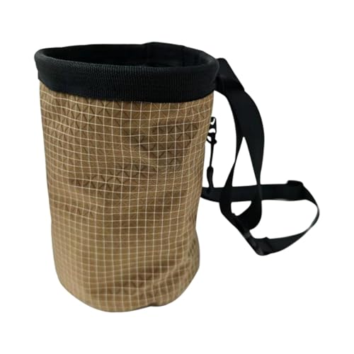 Climbing Chalk Bag Drawstring Closure Waterproof Polyethylene Adjustable Waist Belt Sturdy Suitable for Bouldering GIF