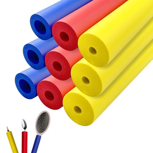 9 Pack Foam Grip Tubing for UtensilsToolsPens - 3 Sizes, Comfort Grip for Elderly, Disabled, Arthritis, Multicolor - size: 9 Count