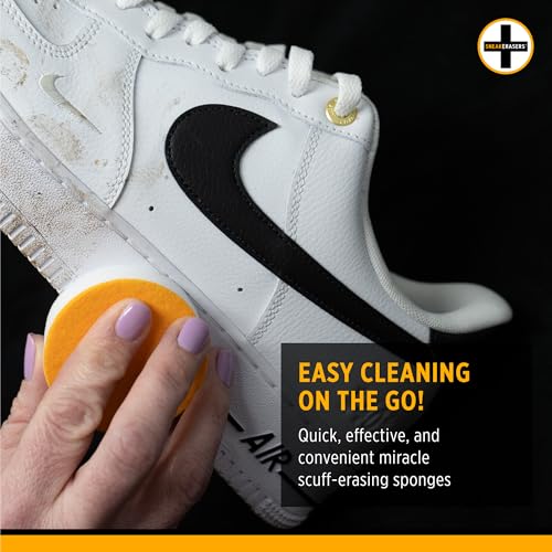 SneakERASERS Instant Shoe Cleaner Pre-Moistened Sponge, 5 Pack | Effective for White Sneakers, Tennis Shoes, Portable Shoe Cleaning Kit, Instant Sneaker Cleaner - size: 5 Pack