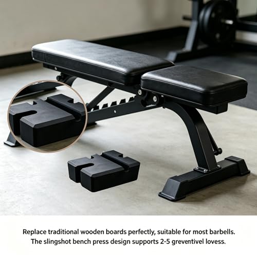 Gym Bench Workout Block, Strength Training Weight Accessories Adjustable Slingshot Bench Press Board, Multifunctional Daily Fitness Matching Home Fitness Gear for Strength Training
