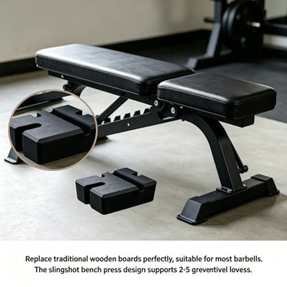 Gym Bench Workout Block, Strength Training Weight Accessories Adjustable Slingshot Bench Press Board, Multifunctional Daily Fitness Matching Home Fitness Gear for Strength Training