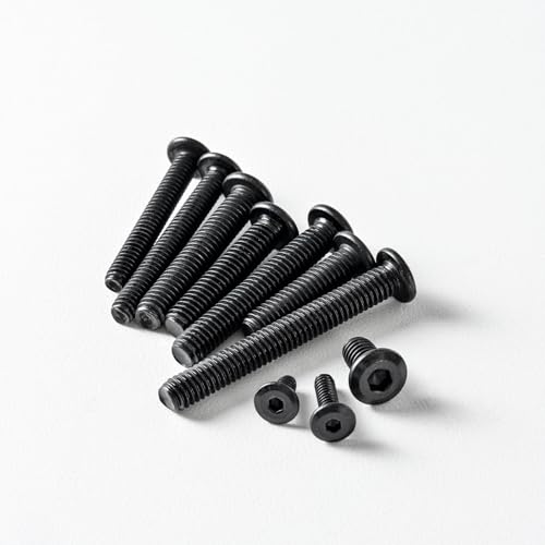 1/4-20 x 1-1/4" (20 Pack) Flat Head Hex Socket Cap Screws Bolts, Black Oxide 304 Stainless Steel 18-8, Hex Drive, Bright Finish, Fully Machine Thread - size: 1/4-20 x 1-1/4"