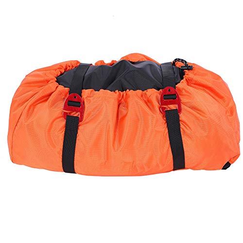 Haofy Climbing Bag Rock Climbing, Tarp, Rock Climbing Rope Kit Bag Folding Shoulder Strap For Outdoor Camping Hiking (Orange)
