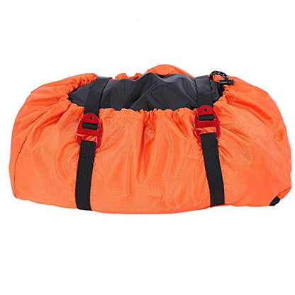 Haofy Climbing Bag Rock Climbing, Tarp, Rock Climbing Rope Kit Bag Folding Shoulder Strap For Outdoor Camping Hiking (Orange)