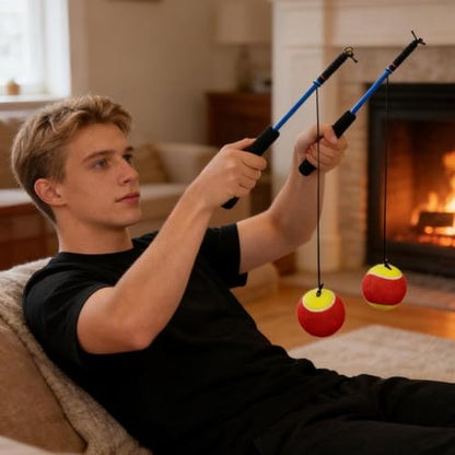 Shoulder Reliever Ball System Arm Relief Fitness Equipment | Shoulder Stretch Ball with Rod for Adults Men Women Indoor Outdoor Home Living Room Gym Office Fitness