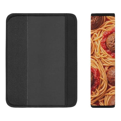 2 Pack Tomato Spaghetti Italian Pasta Food Seat Belt Cover Universal Fit Shoulder Protector for Adults and Children, Most Cars, Comfortable Driving - color: Pattern 258
