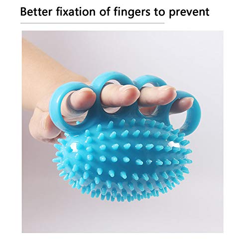 Techlove Four Finger Grip Ball, Palm Massage, Bump Stimulation, Hand Grip Exercise, Strength Recovery