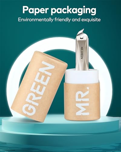 Nail Clipper with Catcher, Slanted Edge Nail Cutting Clippers Stainless Steel Fingernail Cutter Trim with File for Men and Women Mr-1115plus - color: Mr-1115plus