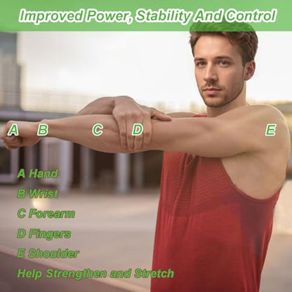 Strength Training Grip Finger Strengtheners,Finger Grip Strength Trainer Devices,Finger and Thumb Strengthener Loops Exerciser, Pull Up Grip Strength Straps