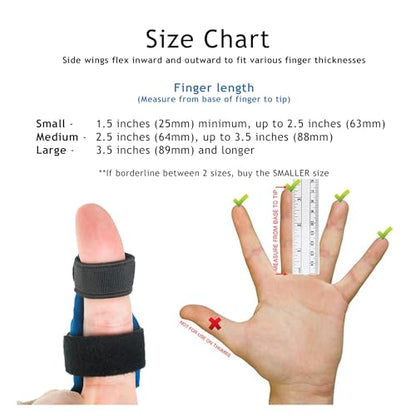 Sports finger guard (2-pack) finger brace protection; impact-resistant, NO tape needed (Small) - size: Small