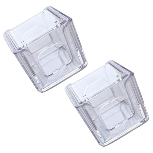 lasenersm 2 Pieces Cue Tip Chalk Holder Acrylic Pool Chalk Holder Case Box Single Billiard Chalk Case Holder Billiard Chalk Storage Box Cue Chalk Box Holder Case Pool Cue Chalk Box Holder Case, Clear