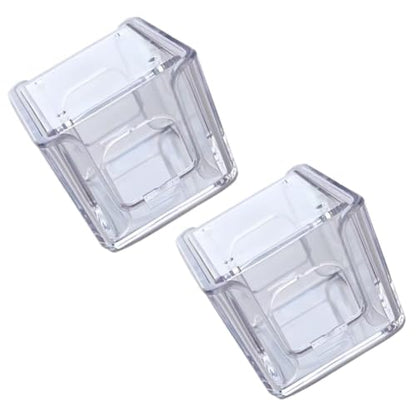 lasenersm 2 Pieces Cue Tip Chalk Holder Acrylic Pool Chalk Holder Case Box Single Billiard Chalk Case Holder Billiard Chalk Storage Box Cue Chalk Box Holder Case Pool Cue Chalk Box Holder Case, Clear