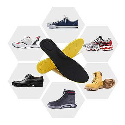 5 Pairs Shoes Insoles for Men Women Work,Elastic Shock Absorbing Breathable Shoe Insoles,for Boot Sneakers Hiking Replacement Insoles (XL [US M:10.5-12/W:12-15])