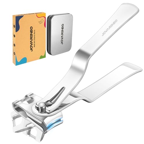Nail Clippers for Seniors, 360 Degree Rotary Fingernail and Toenail Clippers with Long Handle Ultra Sharp Sturdy Stainless Steel Heavy Duty Large Toe Nail Clippers for Thick Nails - size: 360 Degree Rotary