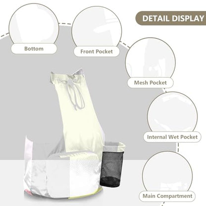 Drawstring Backpack Climbing Gym Bag With Inside Pockets Cinch Bags Waterproof Flag Belgium