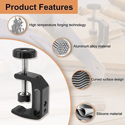 Universal C-Clamp With 1/4 And 3/8 Thread Hole For Desktop Mount Holder LCD Monitor Flash Desks Carts Benches Worktables (2)