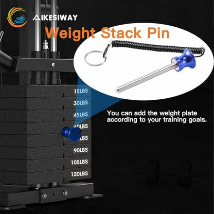 Universal Magnetic Weight Stack Pin with Pull Rope - Heavy Duty Gym Pin for Weight Stack Machines | Commercial & Home Gym Accessories | Replacement Weight Pins for Strength Training Equipment - color: Blue