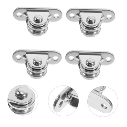 4pcs Silent Pulley Wheel Pulley Blocks Bearings Gym Attachment Single Weight Lifting Cable Fixed Wheel Line Release Steel Nickel Plating