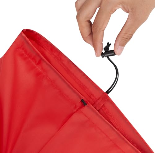 PALTERWEAR Drawstring Bag with Toggle - Nylon Cinch and Ditty Pouch Six-Pack (Red, 5 x 7 Inch, Set of 6) - color: Red, size: 5 x 7 Inch
