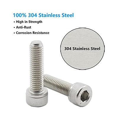 20 PCS Socket Head Cap Screws, TTZEZE 304 Stainless Steel Metric Machine Bolts Hex Socket Screw, Socket Drive Bright Finish Full Machine Threads for Shelf Chair Desk Install Repair (M8x30mm) - color: M8, size: 30mm