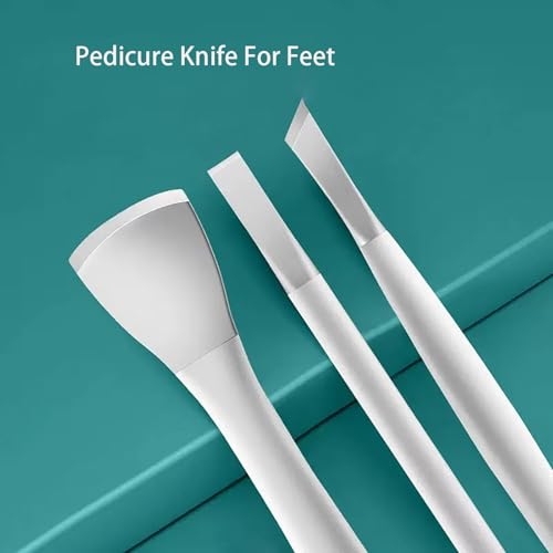 Pedicure Knife For Feet Professional Callus Knife Ingrown Toenail Knives Foot Care Tools Dead Skin Removal Nail Scraper File (Pedicure Knife (Silvery)) - size: Pedicure Knife (Silvery)