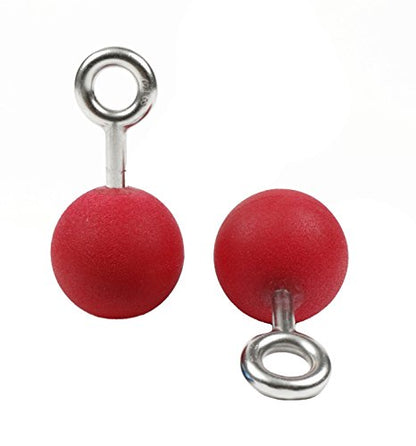 Atomik Climbing 2.5 Inch Hanging Ninja Balls Set of 2 in Red