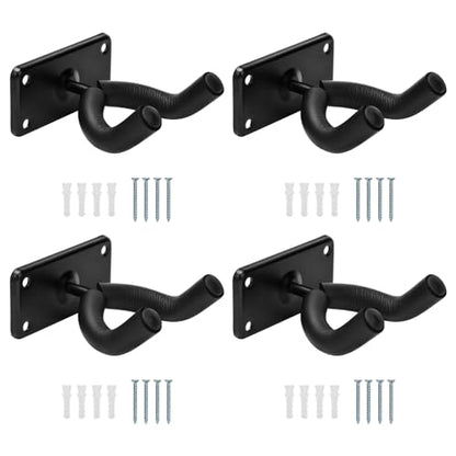 Coolrunner Skateboard Wall Hanger, 4 Pack Skateboard Wall Mount with Screw | For Skateboard Storage and Display Holder, Skateboard Hooks Fit for Skateboard, Guitar, Longboard, Snowboards