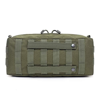 ACEXIER Outdoor Climbing Bags Waterproof Tactical Accessories Shoulder Bag 600D Nylon Molle Camping Pack Hiking Waist Bag - color: Green