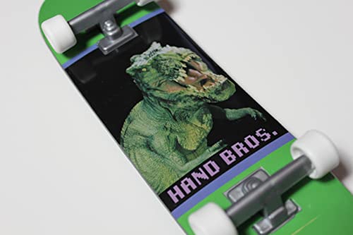 HANDBROS Handboard Skateboard 27cm 10.5 inch Tech Large Finger Board W/Grip 'T REX'