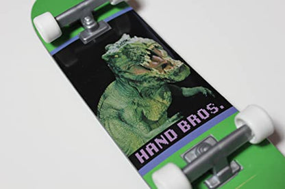 HANDBROS Handboard Skateboard 27cm 10.5 inch Tech Large Finger Board W/Grip 'T REX'