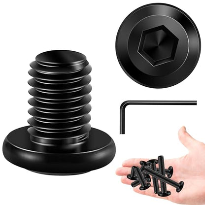20Pcs M8 Bolt M8 x 12mm Flat Head Socket Cap Screw Bolts, M8 Screws Metric Bolt Kit, Stainless Steel Bolts 304, Black Oxide M8x1.25 by Marysino - color: Black, size: M8 x 12mm