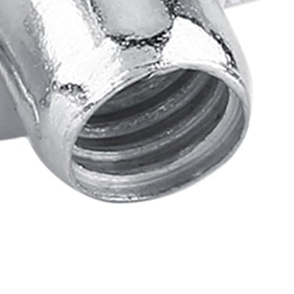 50pcs T Nuts,Zinc Plated Carbon Steel 4-Pronged Tee Nut for Wood, Rock Climbing Holds, Furniture (M6 (50 pcs/Pack)) - size: M6 (50 pcs/pack)