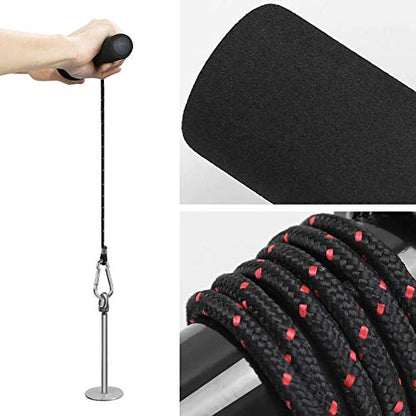 PELLOR Wrist and Forearm Blaster, Wrist Roller & Forearm Roller with Anti-Slip Grip Handles, Forearm Strength Trainer Ideal for Grip Strength, Muscle Building, Rehabilitation - style: Black Handle