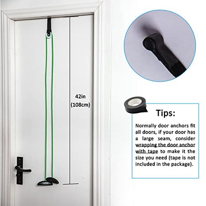 Shoulder Pulley Over The Door Physical Therapy System | Over-the-door exercise pulley designed for shoulder physical therapy exercises. - color: Green