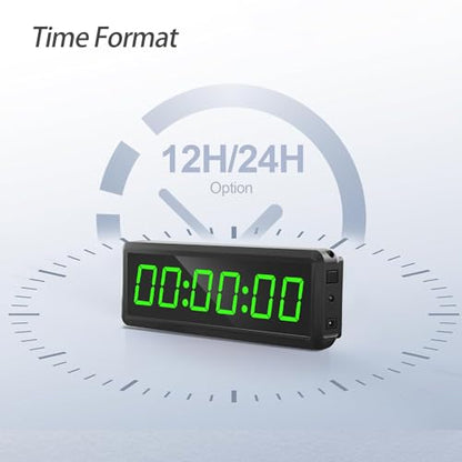 Gym Interval Timer, 12" Digital Wall Alarm Clock Timer for Interval Workout with Countdown/Up Stopwatch, Tabata EMOM Remote Control for Home Gym Boxing MMA Fitness - color: Gym Timer - 02