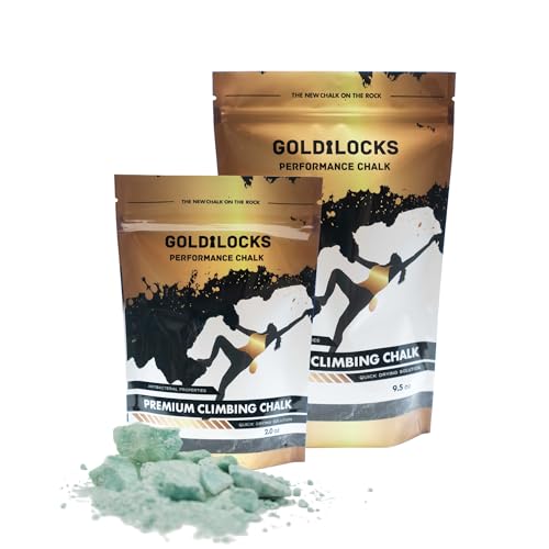 Goldilocks Chunky Chalk for Rock Climbing, Crossfit, Weight Training, Gymnastics, & More - Parent - color: Teal, size: 2 oz