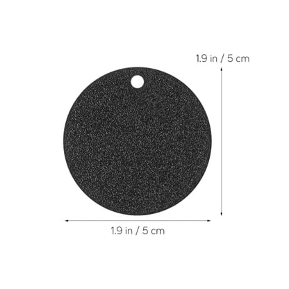 10pcs Round Mini Wooden Chalkboard Signs with Rope, Double-Sided Blackboards for Food Labeling and Memo Writing, Easy to Wipe Decorative Hanging Boards for Home and Party Use