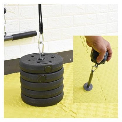 Gym Loading Pin Stainless Steel Fitness Pulley Cable System Attachment Dumbbell Rack Barbell Slice Support Frame for Weight Lift - color: 32cm