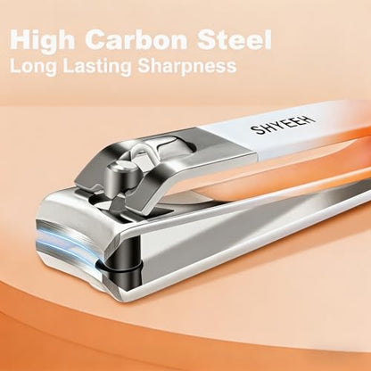 Manicure Set, 10 pcs High-Carbon Steel Nail Clippers Set, Portable Mini Manicure and Pedicure Kit, Travel Grooming Nail Kit with Leather Bag for Men and Women - color: Orange