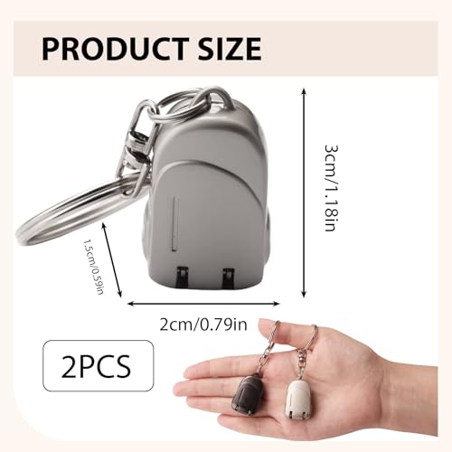 2 Pcs Folding Nail Clipper Keychain Set, Travel Nail Clippers | Compact portable nail clippers for fingernails and toenails, key ring design for women and men on the go, black and silver