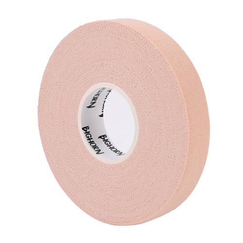 Bighorn Athletics Finger Tape, Male Climber Tin, 0.5" x 45ft, 8 Rolls, Nude | Climbing tape with retro design tape holder for tension support & bouldering. EZ tear, strong adhesive, residue-free. - color: Nude