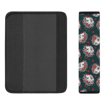 Universal Fit Seat Belt Shoulder Pad for Adult Use, Most Cars, 2 Pack Artistic Octopus Clouds Harness Pads Strap Pressure Relief - color: Pattern 281
